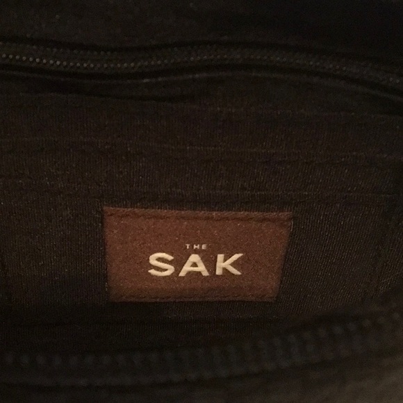 The SAK Black woven shoulderbag, wristlet CLUTCH LIKE NEW - Picture 5 of 8